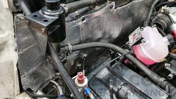 PANNELLO SCUDO TERMICO VETRO ALLUMINIO +550°C - 1.0X1000 - Per isolamento carrozzeria e cellule vetture Motorsport