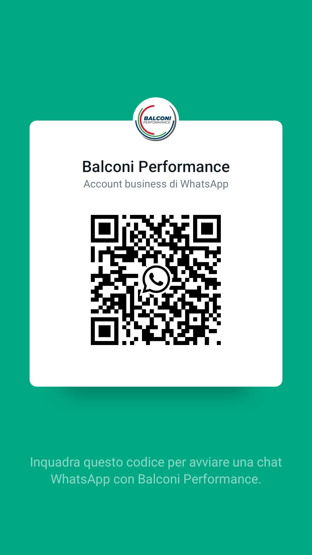 chat whatsapp balconi performance