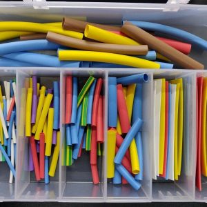 SET BOX 127 Pezzi - Kit Guaina Termorestringente termoretraibile per cavi elettrici