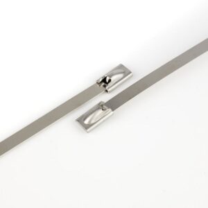 Fascette WKK Acciaio AISI 316 Inox 200x4.6 Heavy Duty Resistenti +538°C, 100 pezzi.
