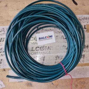 Guaina isolante PVC flessibile105°C diametro interno 6,00 mm. Colore Verde, Vendita al Metro.