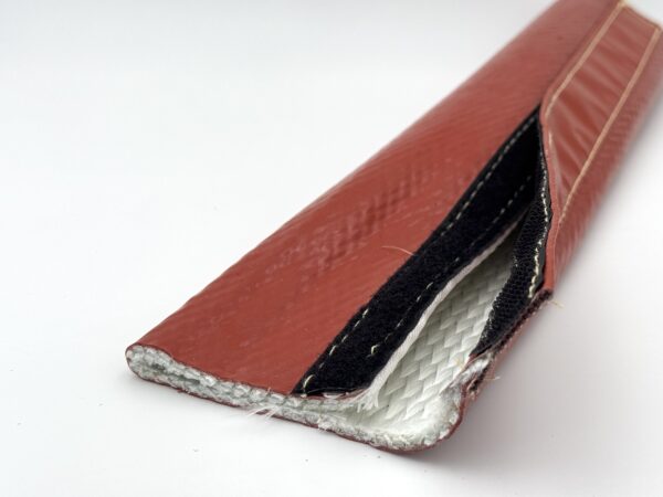 Guaina anti incendio apribile Velcro Fire Sleeve, diametro interno 60mm, resistente al fuoco. VENDITA AL METRO PRONTA CONSEGNA. - immagine 6