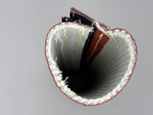 Guaina anti incendio apribile Velcro Fire Sleeve, diametro interno 60mm, resistente al fuoco. VENDITA AL METRO PRONTA CONSEGNA. - immagine 8