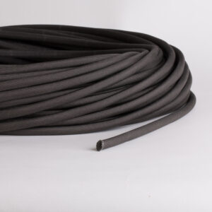 Guaina in Fibra di Vetro con Resina sintetica per Alte Temperature +320°C, isolamento elettrico 1000V, vendita al metro.