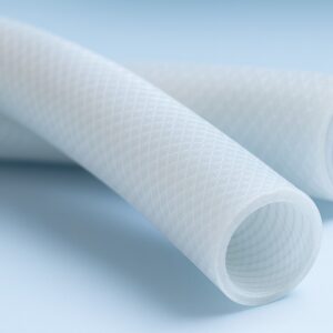 SILTUBE-ARM Tubo in Silicone Rinforzato con Molla in Acciaio e Calza Poliestere normativa FDA