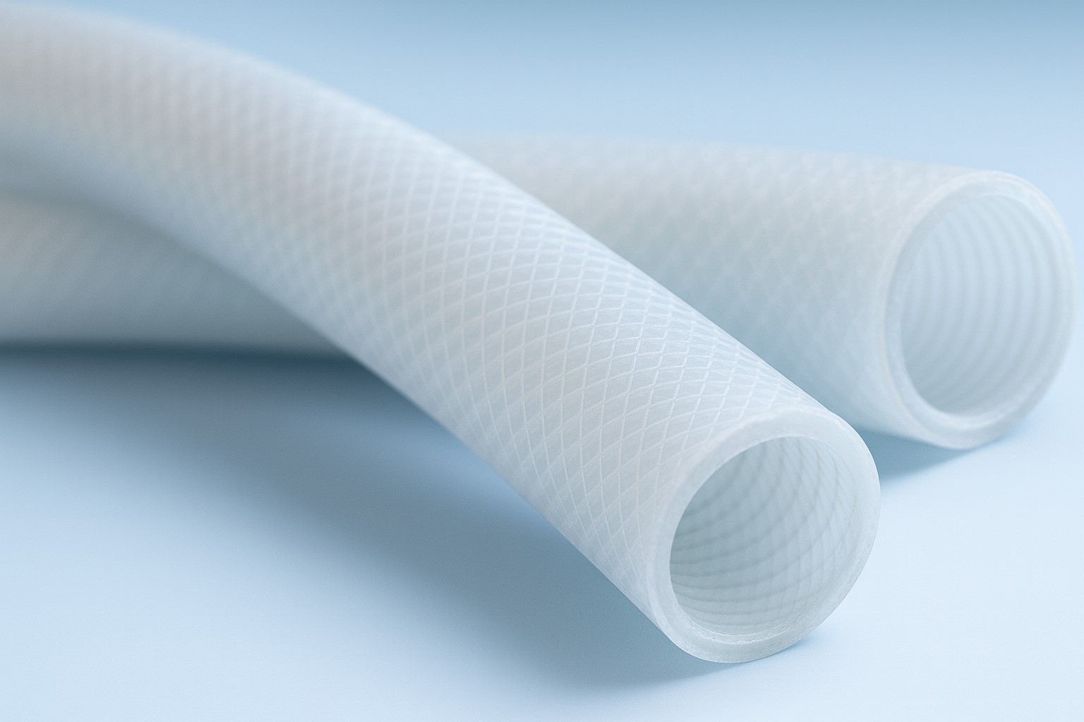 SILTUBE-ARM Tubo in Silicone Rinforzato con Molla in Acciaio e Calza Poliestere normativa FDA